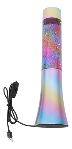 Led Rainbow Glitter Liquid Motion De 13 Pulgadas Con Aliment