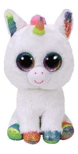 Ty Beanie Boos Pixy - Peluche De Unicornio Blanco