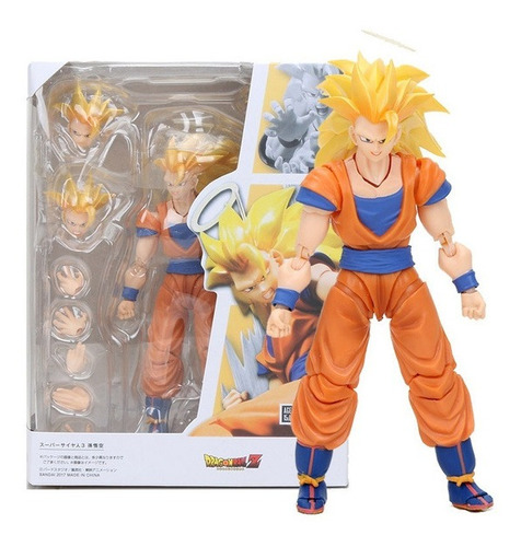 Goku Super Saiyan Ssj 3 Dragon Ball Sh Figuarts Figura Anime