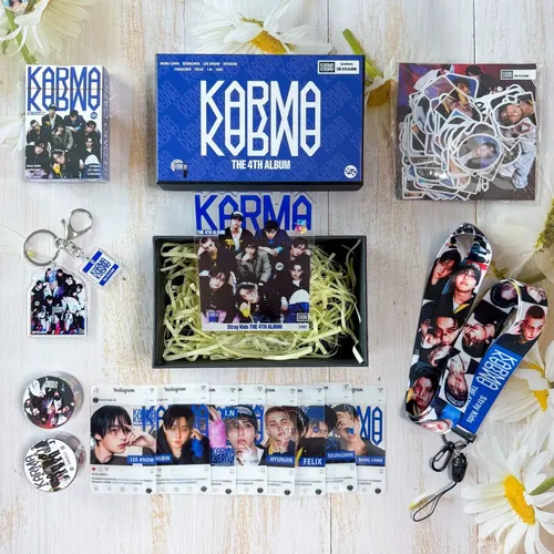 Kit Stray Kids Karma 4º Álbum Merchandising Completo 8 Peças