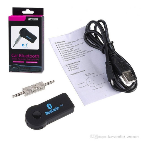Transmisor Reproductor Carro Bluetooth 3.5 Auxliar Audio Nue
