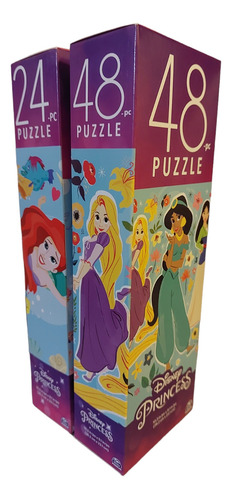 Set 2 Rompecabezas Disney Princess (48 Y 24 Piezas)