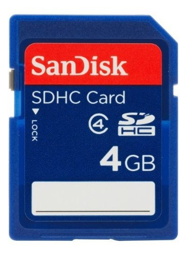Tarjeta De Memoria Flash Sdhc 4gb Clase 4 Sandisk  Sdsdb004g