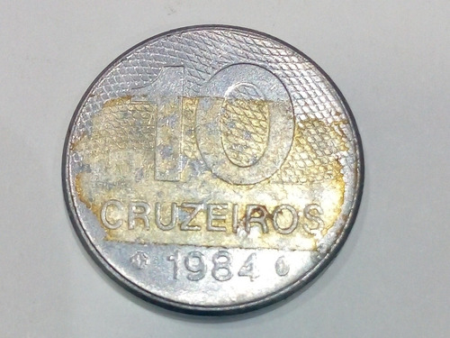 Moneda 10 Cruzeiros Brasil 1984