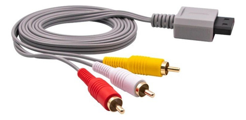 Cabo Av Rca Compatível Com Nintendo Wii / Wii U Cabo 3 Cores