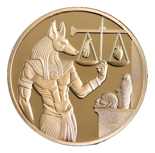 Moneda Conmemorativa De Protector De La Muerte Anubis Egipto