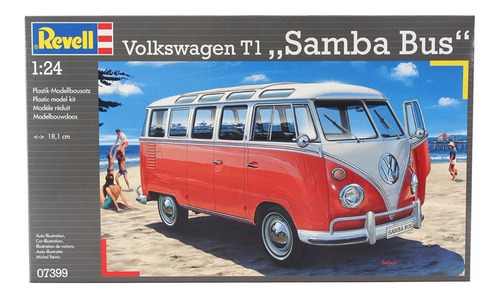 Autobús Revell 07399 Kombi Volkswagen T1 Samba 1/24 173 piezas