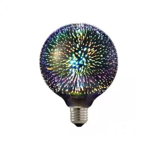 Lampara Globo Led Decorativa 4.5w Rgb G125 Galaxy Efecto 3d