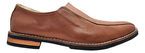 Zapato Hombre, De Vestir, Elastico Y Suela De Goma, Mocasin