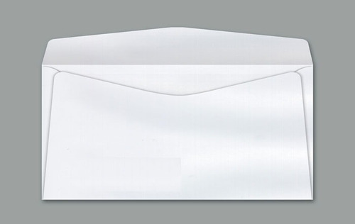 100 Envelopes De Carta Oficio Branco Liso 114x229mm Cof020
