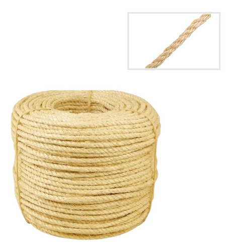 10 Metros Corda Fio Sisal Artesanato 20mm Arranhador De Gato