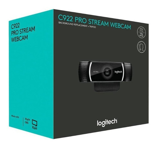 Webcam Logitech C922 Pro Stream Color Negro