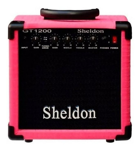 Amplificador Sheldon Gt1200 Para Guitarra De 15w Cor Rosa