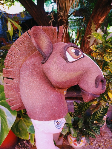 Gorro De Caballo En Goma Espuma Para Disfraz Marrón