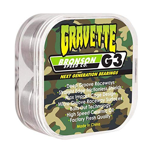 Bronson Speed Co. Skateboard Bearings Gravette Pro G3