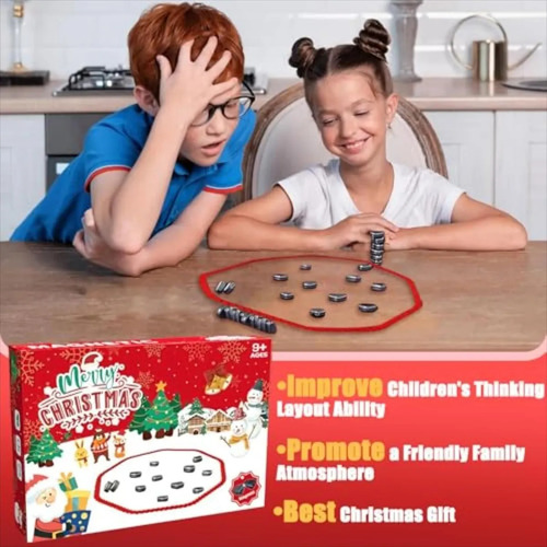 Juego De Ajedrez Magnético, Juego Familiar Para Navideñas