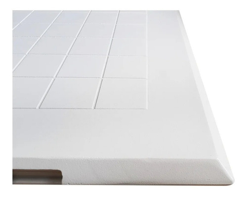 Tampa 70x70 Gda Com Trava Para Casa De Máquinas De Piscinas Cor Branco