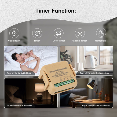 Mini Interruptor Wi-fi De Relé Inteligente Ac 90250v 10a 1v