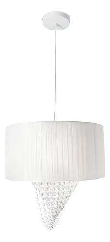 Lámpara Colgante Lumimexico H9000-2  Blanca E27 60w 1 Luz Color Blanco