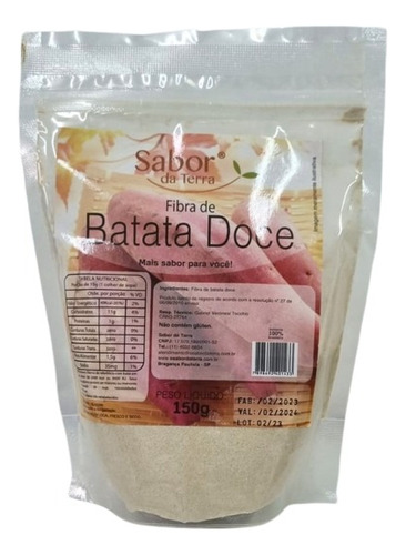 Fibra De Batata Doce Sabor Da Terra 150g