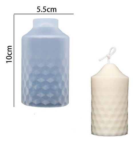 Moldes Para Velas De Silicona Con Forma De Onda Cilíndrica E