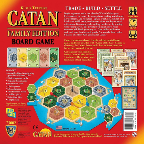 Imagen 3 de 3 de Juego De Mesa Catan Family Edition Board Game Eldritch Axis