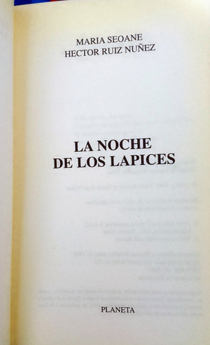 La Noche De Los Lápices María Seoane (Usado)