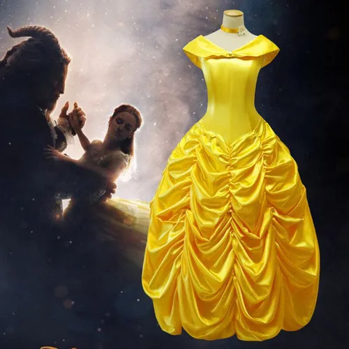 Vestido bella disney adulto hotsell