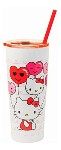 Silver Buffalo Hello Kitty Globos De Corazón De Doble Pared