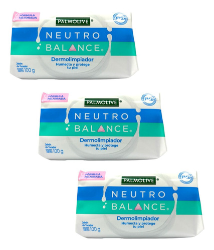 Jabon Palmolive Dermolimpiador 100g-3pzs