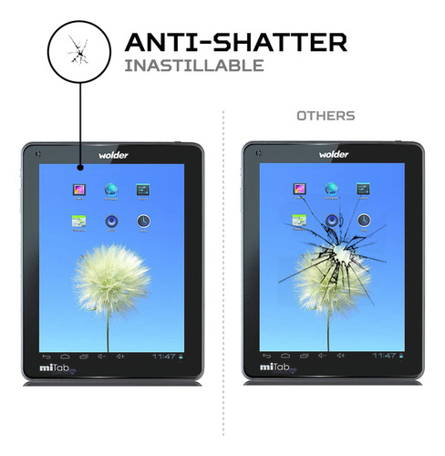 Protector Mica Pantalla Para Tablet Wolder Mitab Diamond