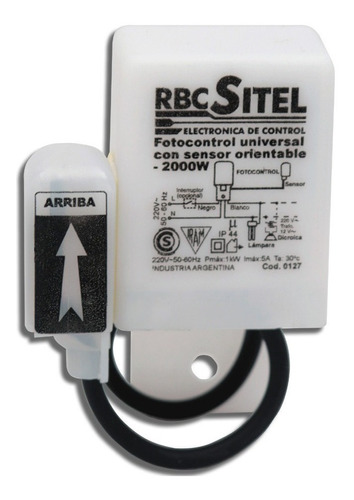 Fotocontrol Universal Con Sensor Orientable 2000 W Rbc Site