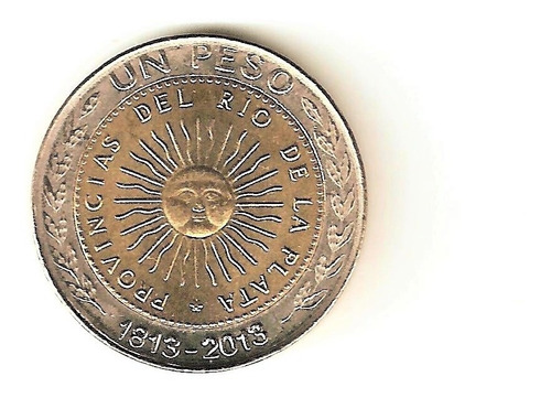 Monedas Argentinas 1 Peso 2013 - 1813  Sc 