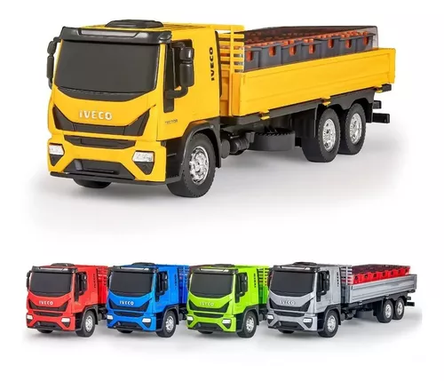 Caminhão Brinquedo Infantil Miniatura Iveco Tector Dropside