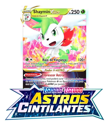 Carta Pokemon Shaymin V Astro Astros Cintilantes Original