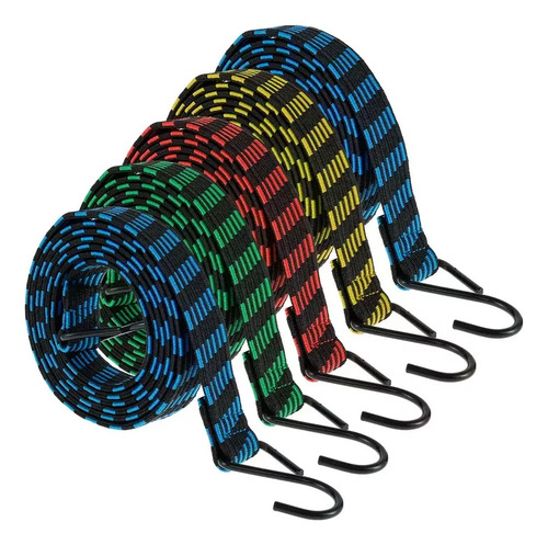 5tensor Liga Elastica Ganchos Sujecion Carga Equipaje Reforz