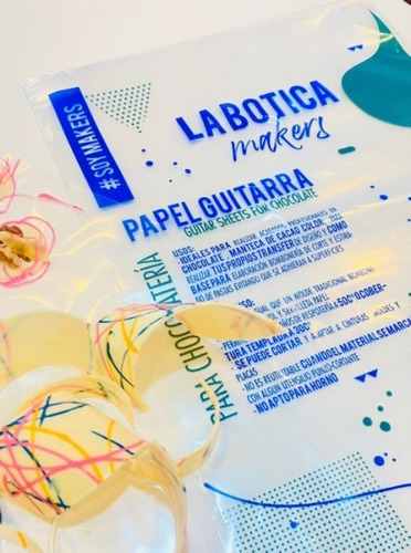 Papel Guitarra 30x40cm X5u Bombon Chocolate