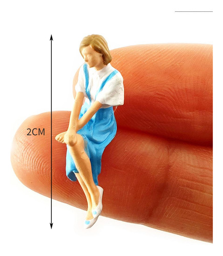 2 Piezas Simulación Personas En Miniatura Modelo 1:64
