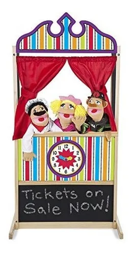 Teatro Marionetas De Lujo Construcción De Madera Resistente