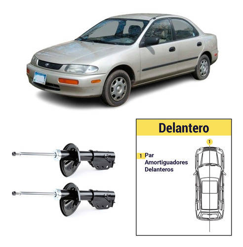 Par Amortiguadores Delanteros Mazda Artis 1994/1997