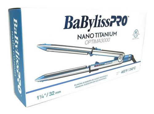 Plancha Pelo Babyliss Profesional Optima 3000 Alisado 465°f Celeste