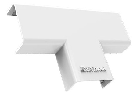 Kit 10 Tê Branco Conexão Emenda Para Canaleta 20x10 Enerbras