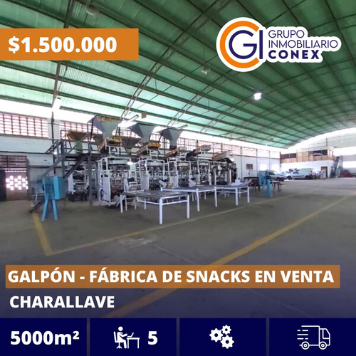 Se Vende Galpón Industrial Fábrica De Snacks 5000m2 Charallave 8673