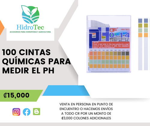 100 Cintas Químicas Para Medir El Ph