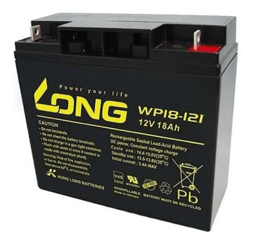 Bateria 12v 18ah Long Nobreak Sms Apc Original Wp1812nshr
