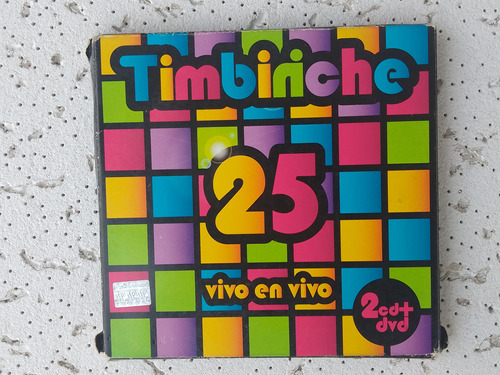 Cd Dvd Timbiriche 25 Vivo En Vivo (2cds Y 1 Dvd)