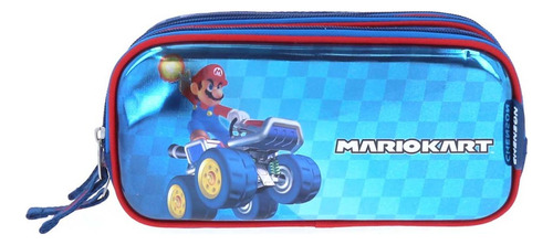 Lapicera Estuche Chenson Mario Bros Kart Mb65722-9 Markt Color Azul