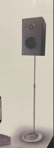 Imagem 1 de 4 de Kit Com 2 Suporte Pedestal Para Caixa De Som Home Theater