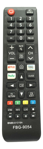 Controle Tv Smart Samsung 4k C/netflix Amazon Hulu 9054