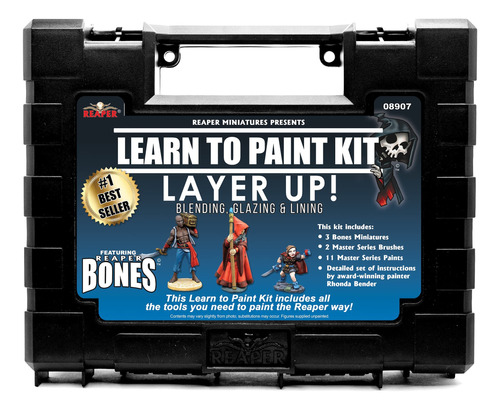 Miniatura Para Aprender Pintar Kit Reaper Layer Up Bon